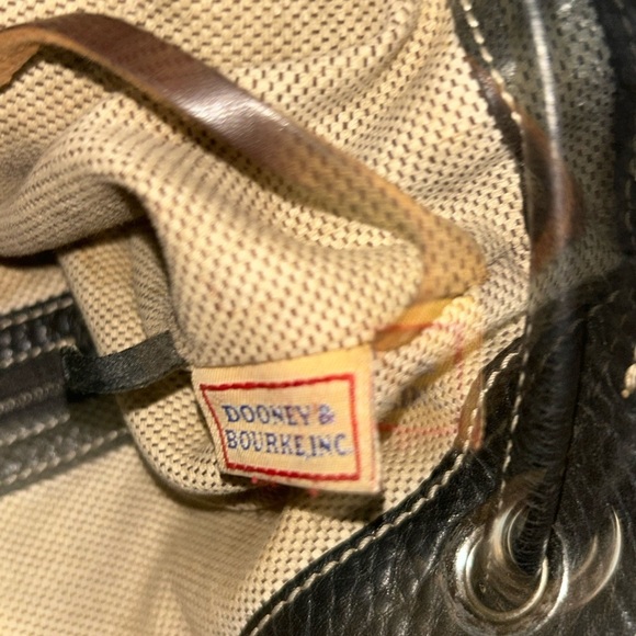 Dooney & Bourke Black and Brown Hobo shoulder bucket bag - Picture 12 of 13